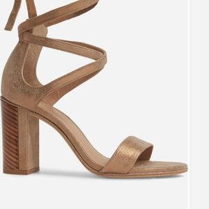 Chic Metallic Strappy Heels